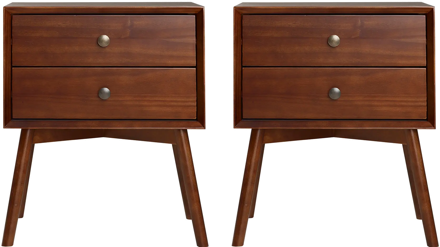 BR25MC2DWT Mid Century Modern Walnut Brown Nightstand-5