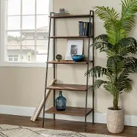 BS72ARLDMO Arlo Industrial 72 inch Ladder Bookcase
