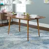 TW60MCAC Mid Century Brown Dining Table - Walker Edison