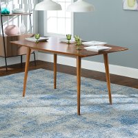 Mid Century Brown Dining Table -