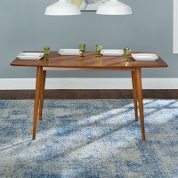 Mid Century Brown Dining Table --2