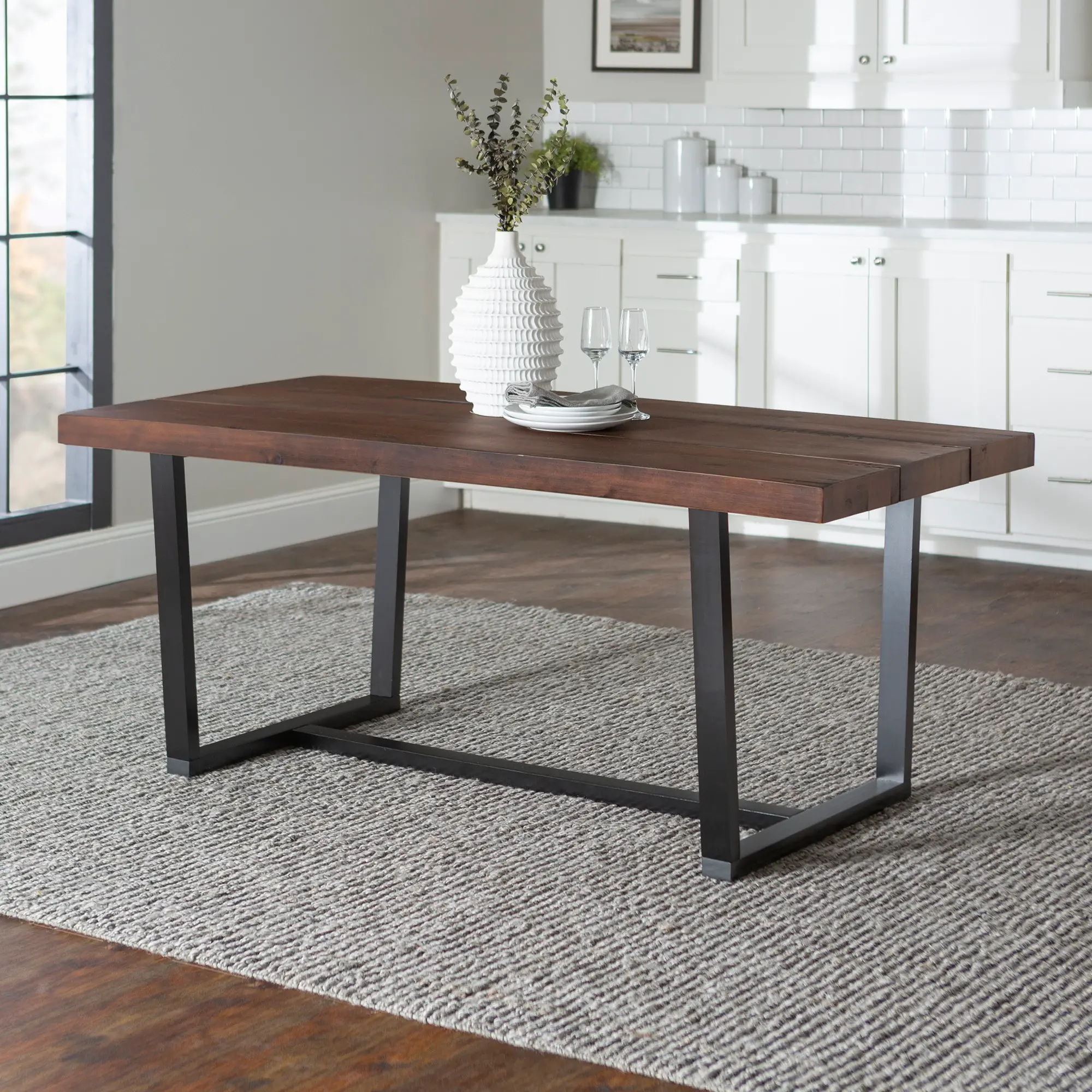 TW72DSWMA Argon Rustic Pine 72 Inch Dining Table-1