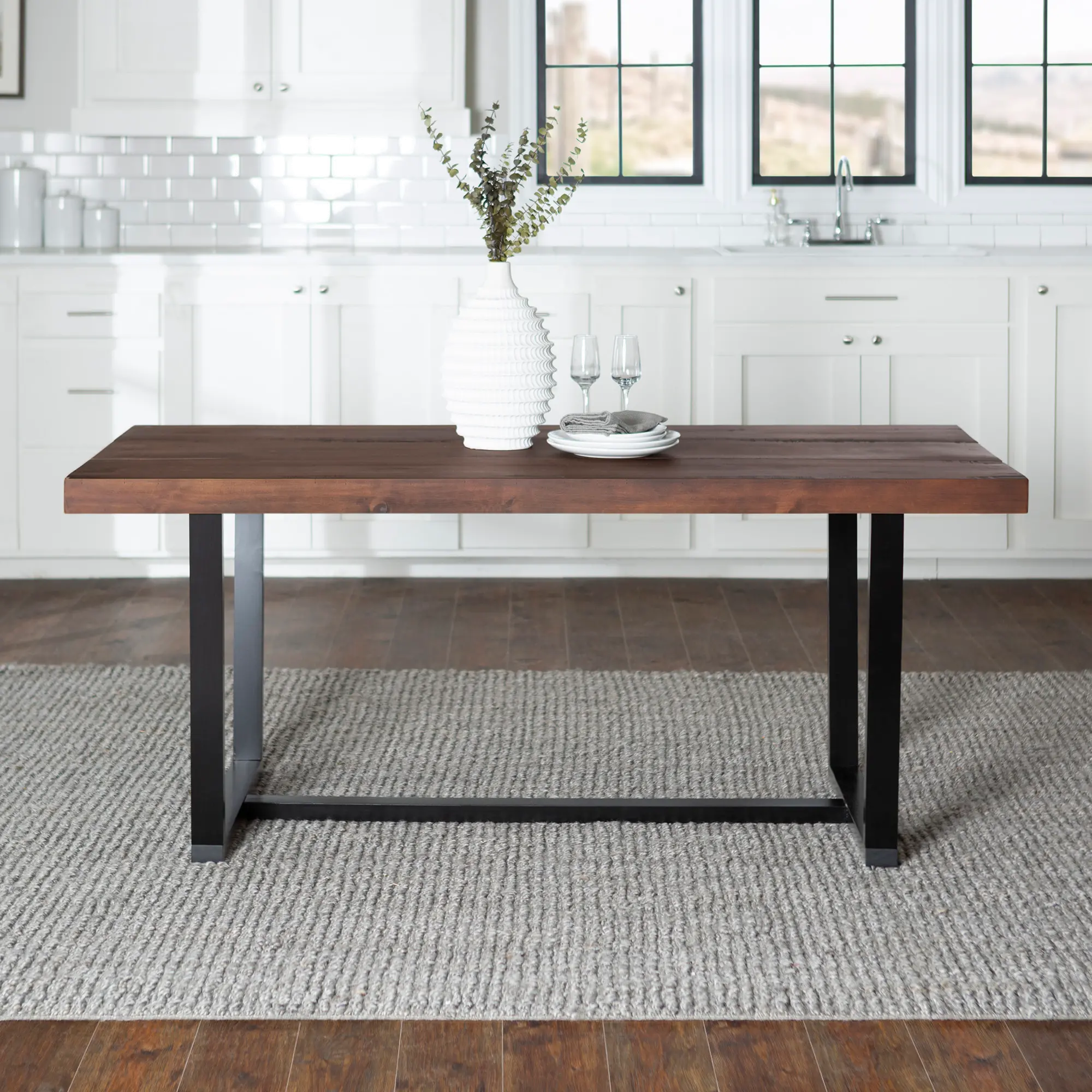 TW72DSWMA Argon Rustic Pine 72 Inch Dining Table-2