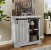 Stone Gray Modern Farmhouse Accent Cabinet