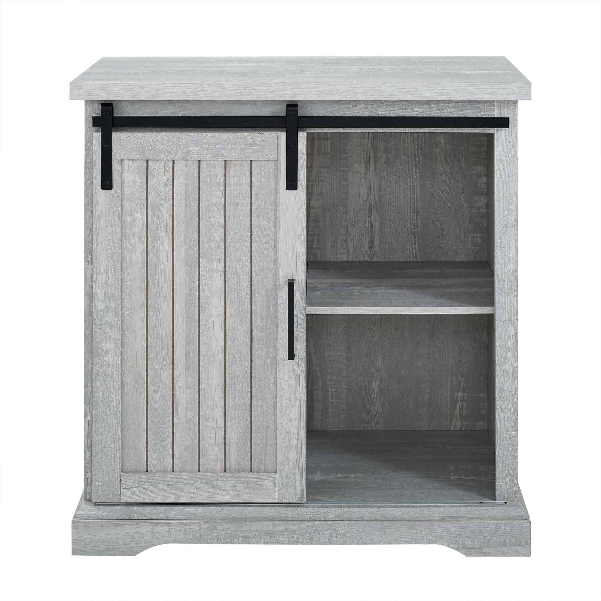 AF32ALGRDST Stone Gray Modern Farmhouse Accent Cabinet-2
