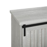 Stone Gray Modern Farmhouse Accent Cabinet-3