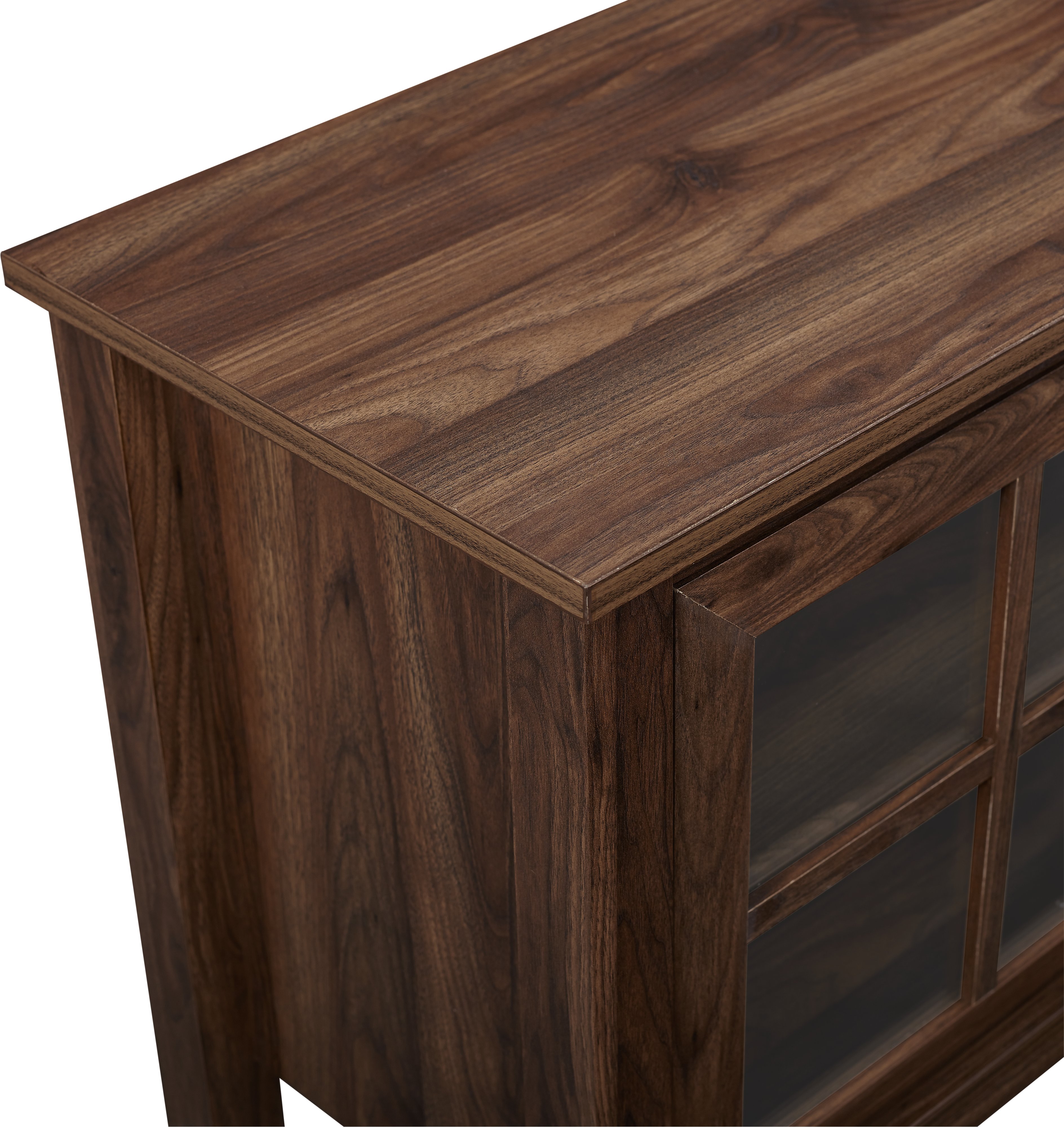 W70FPSCDW Dark Walnut 70 Inch Fireplace TV Stand-4