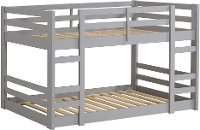 Contemporary Gray Twin-over-Twin Low Bunk Bed-5