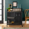 Industrial Gray 33 Inch Bar Cabinet