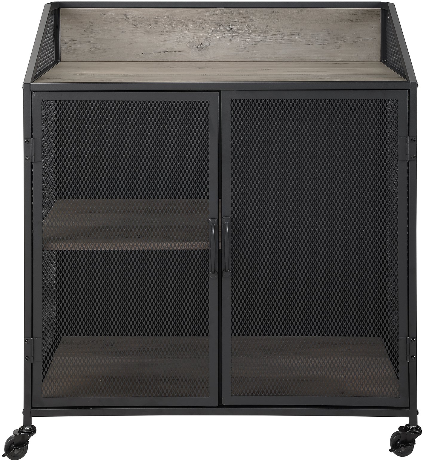 BU33SOIBCGW Industrial Gray 33 Inch Bar Cabinet-3
