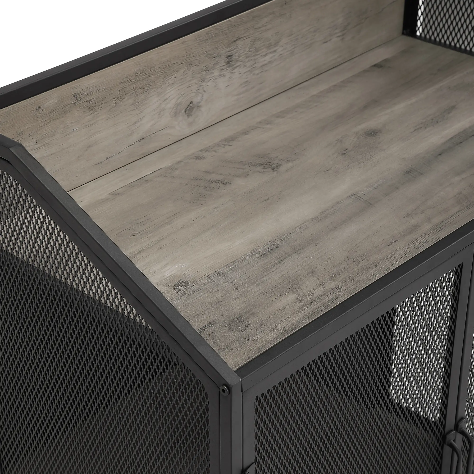 BU33SOIBCGW Industrial Gray 33 Inch Bar Cabinet-5