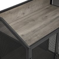 Industrial Gray 33 Inch Bar Cabinet-5