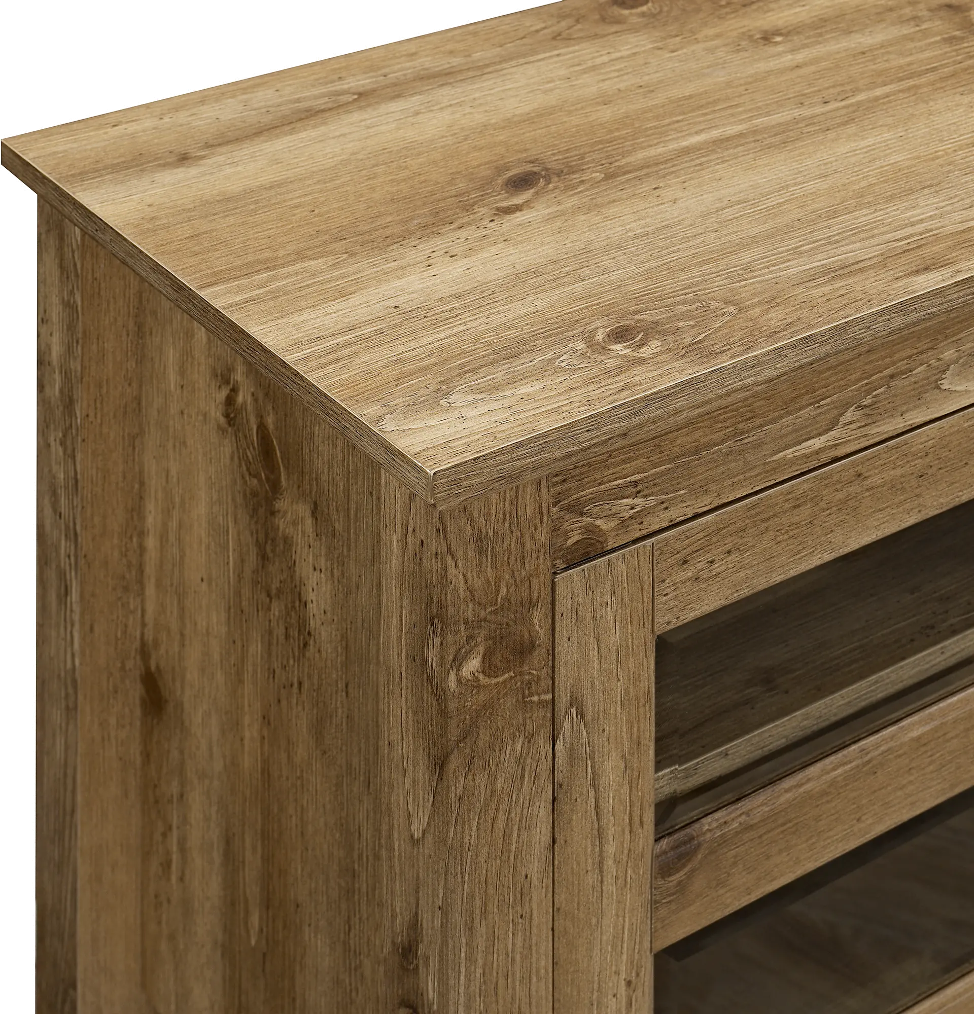 WQ44CFDBW Rustic 44 inch Barnwood TV Stand - Coronado-4