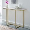 Marble and Gold Glam Entry Table - Harley