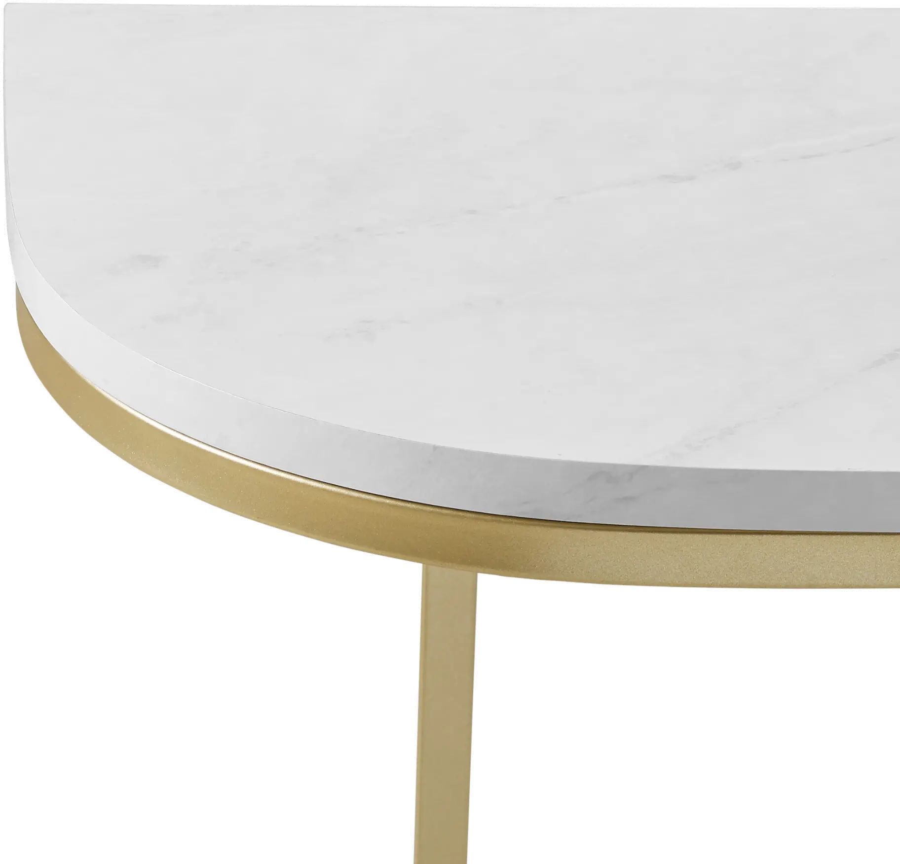 AF44HARETWM Marble and Gold Glam Entry Table - Harley-4
