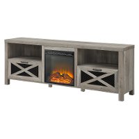 Rustic 70 inch Farmhouse Fireplace TV Stand - Abilene-4