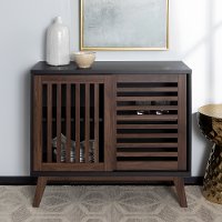 Mid Century Walnut 36 inch TV Stand-2