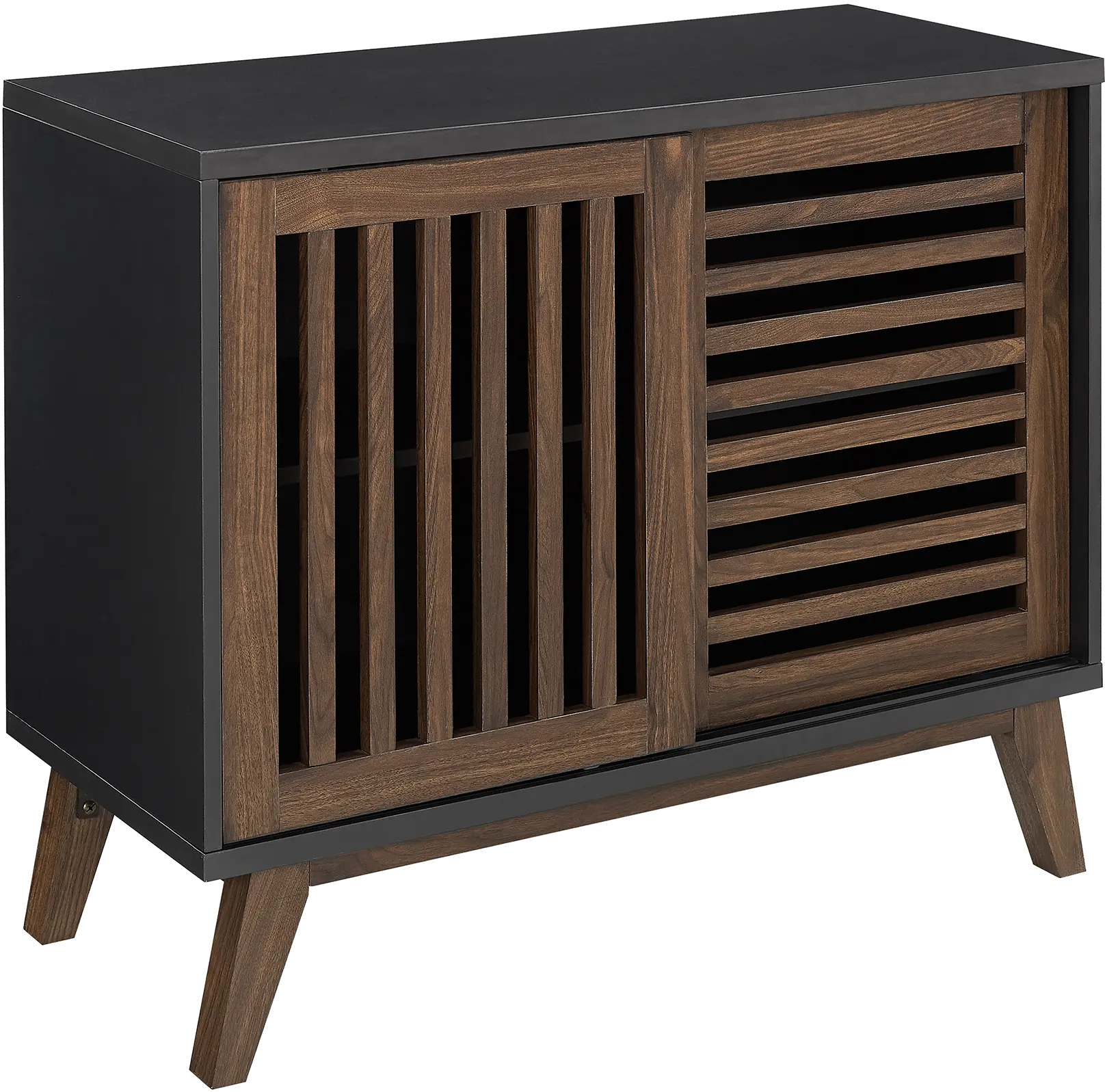 AF36SSDSB Mid Century Walnut 36 inch TV Stand-3