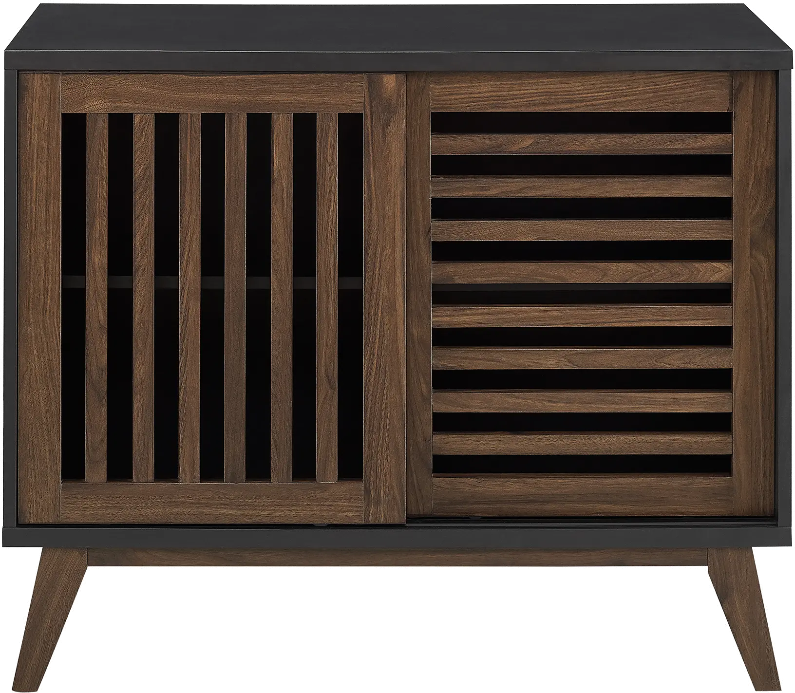 AF36SSDSB Mid Century Walnut 36 inch TV Stand-4