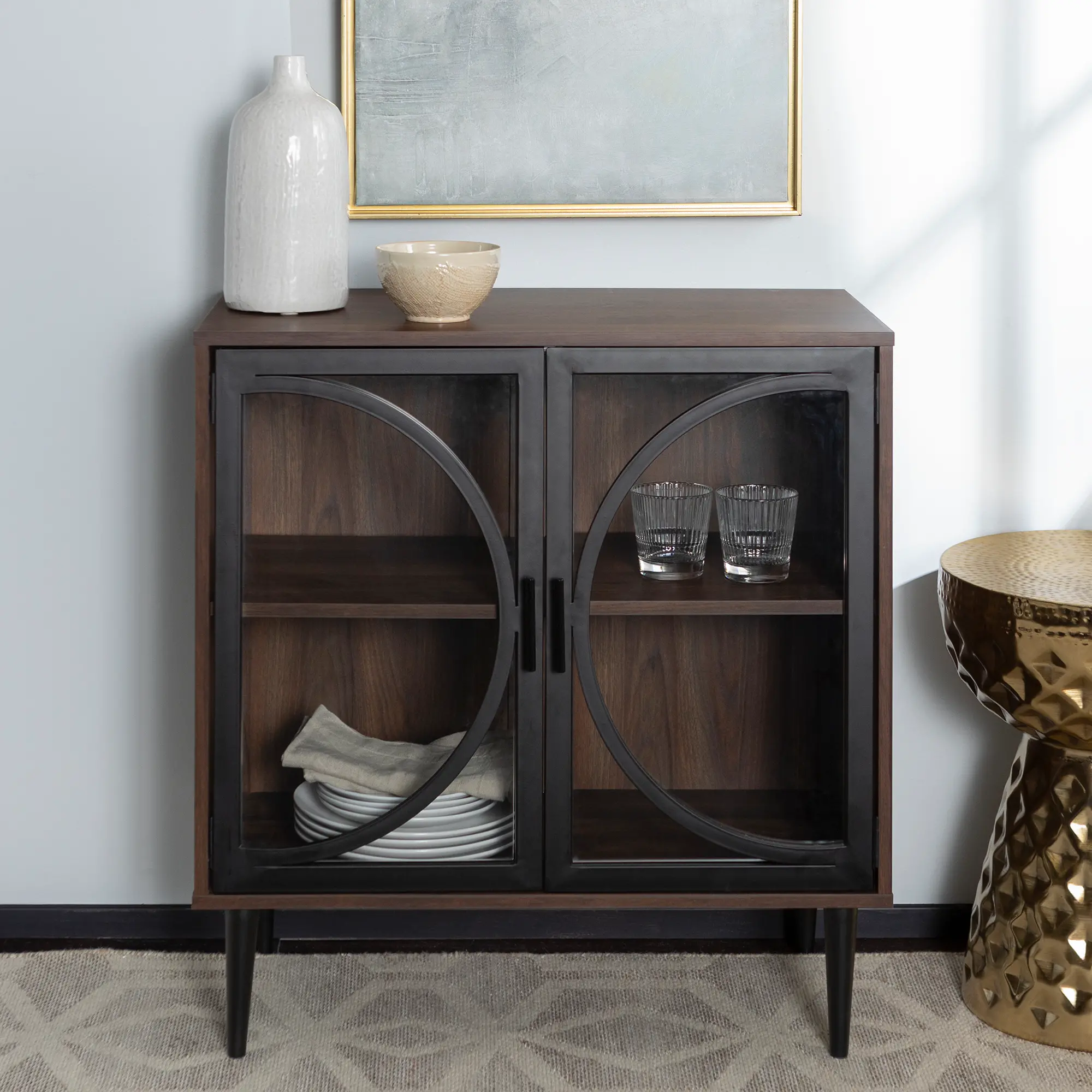 AF30LOLADW 30 Industrial Storage Cabinet - Dark Walnut-2