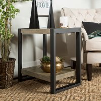 Driftwood Gray 24 Inch Side Table - City Grove