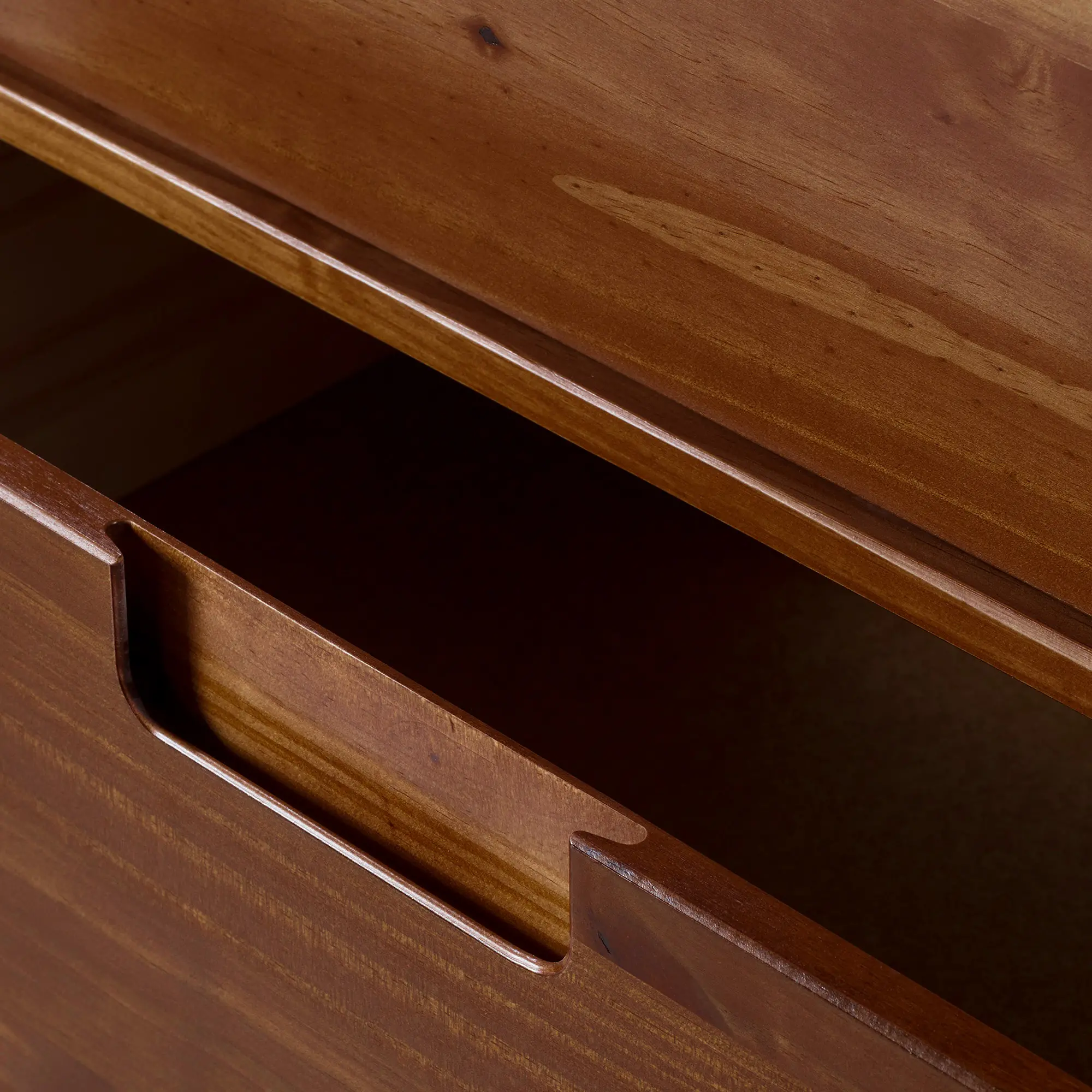 BR3DSLDRWT Sloane Mid Century Modern Walnut Brown 3-Drawer Dresser-5