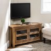 Brown Rustic Oak 44 Inch Corner TV Stand