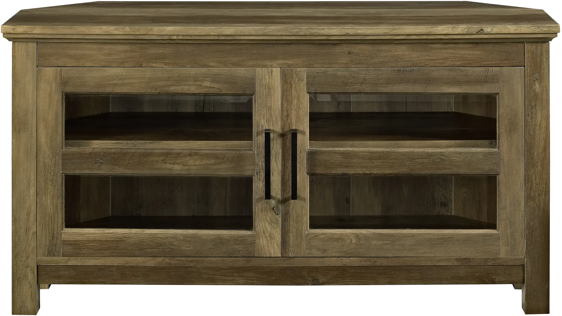 WQ44CCRRO Brown Rustic Oak 44 Inch Corner TV Stand-4