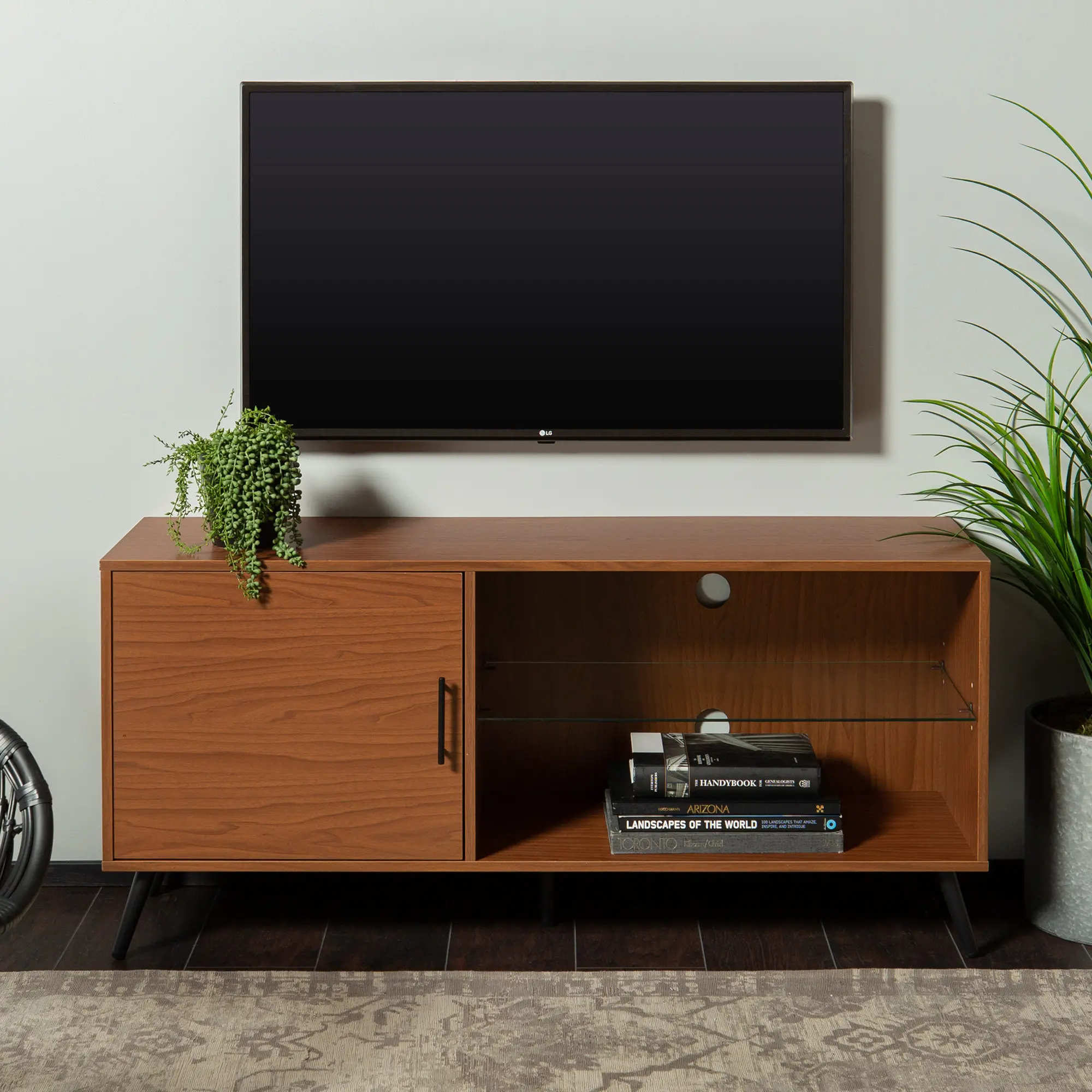 W52NORGSPC Mid Century 52 Inch TV Stand - Nora-2
