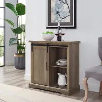 AF32ALGRDRO Farmhouse 32 inch Oak Dining Room Sideboard