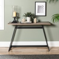 Gray 46 Inch Entryway Table - Metal Wrap-2