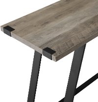 Gray 46 Inch Entryway Table - Metal Wrap-5