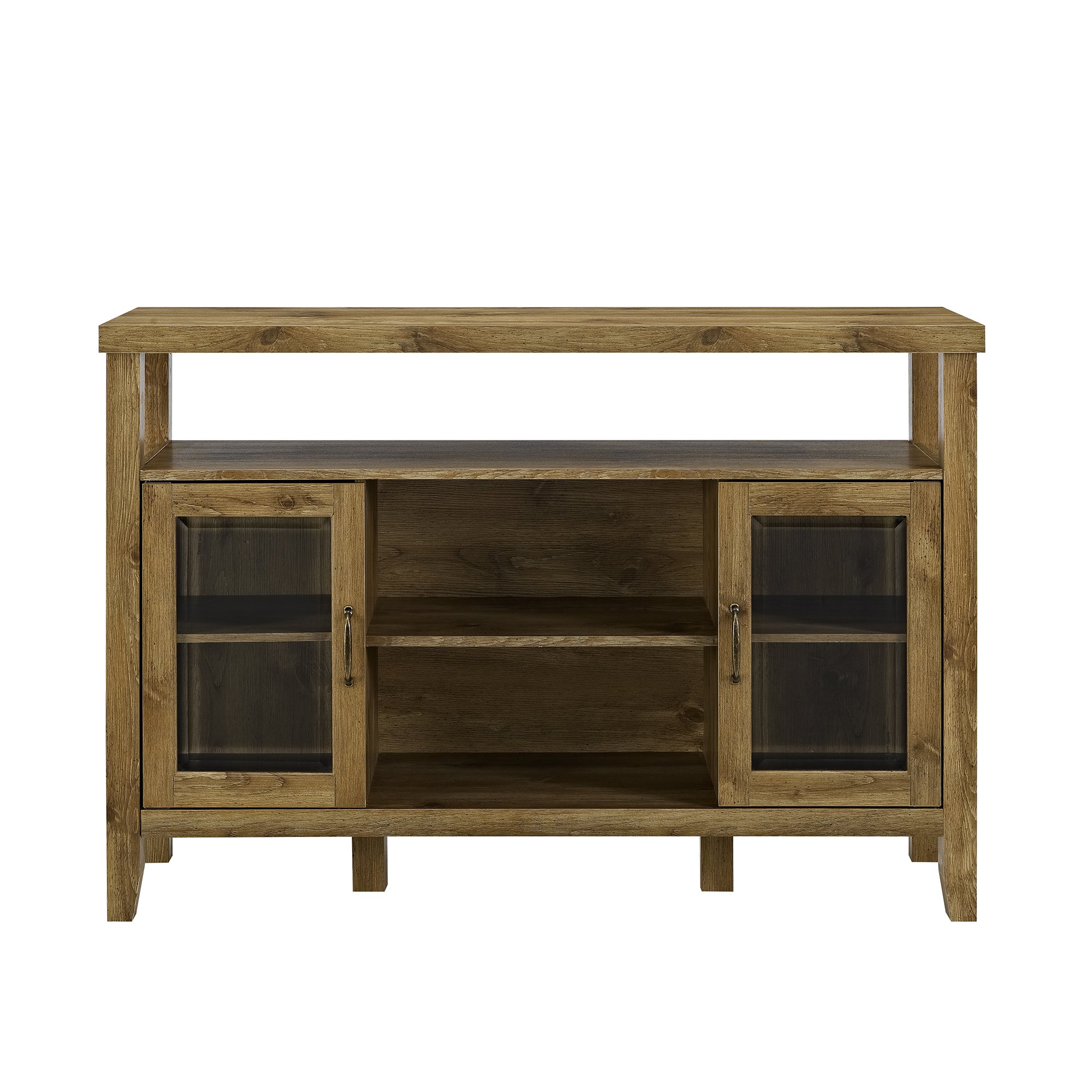BU52JORBW Rustic Oak 52 Inch Barnwood TV Stand-3