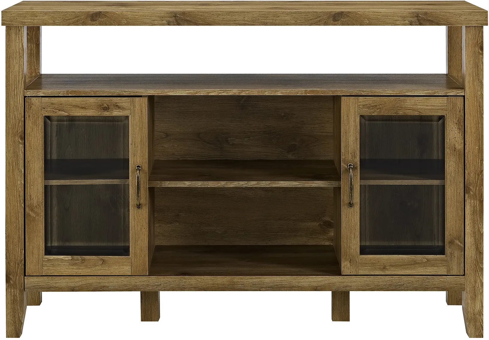 BU52JORBW Rustic Oak 52 Inch Barnwood TV Stand-3