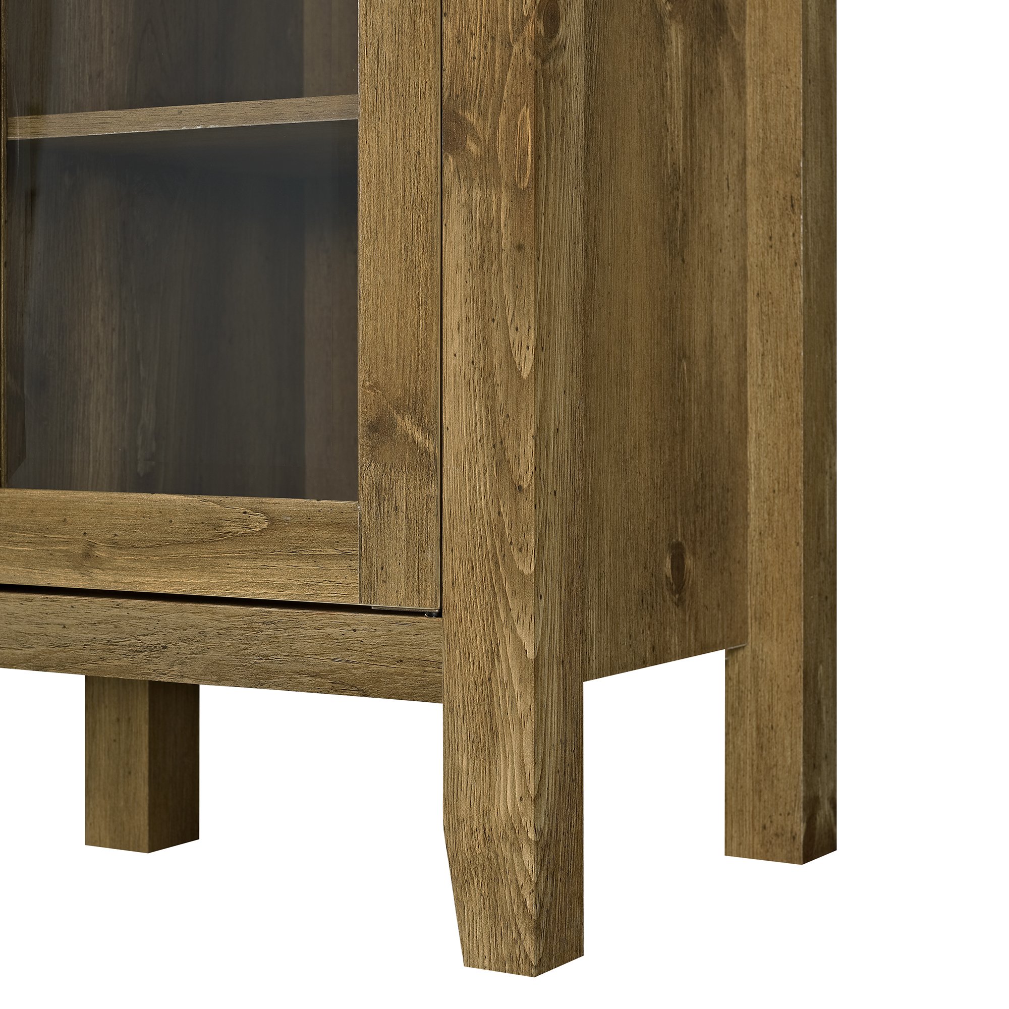 BU52JORBW Rustic Oak 52 Inch Barnwood TV Stand-4