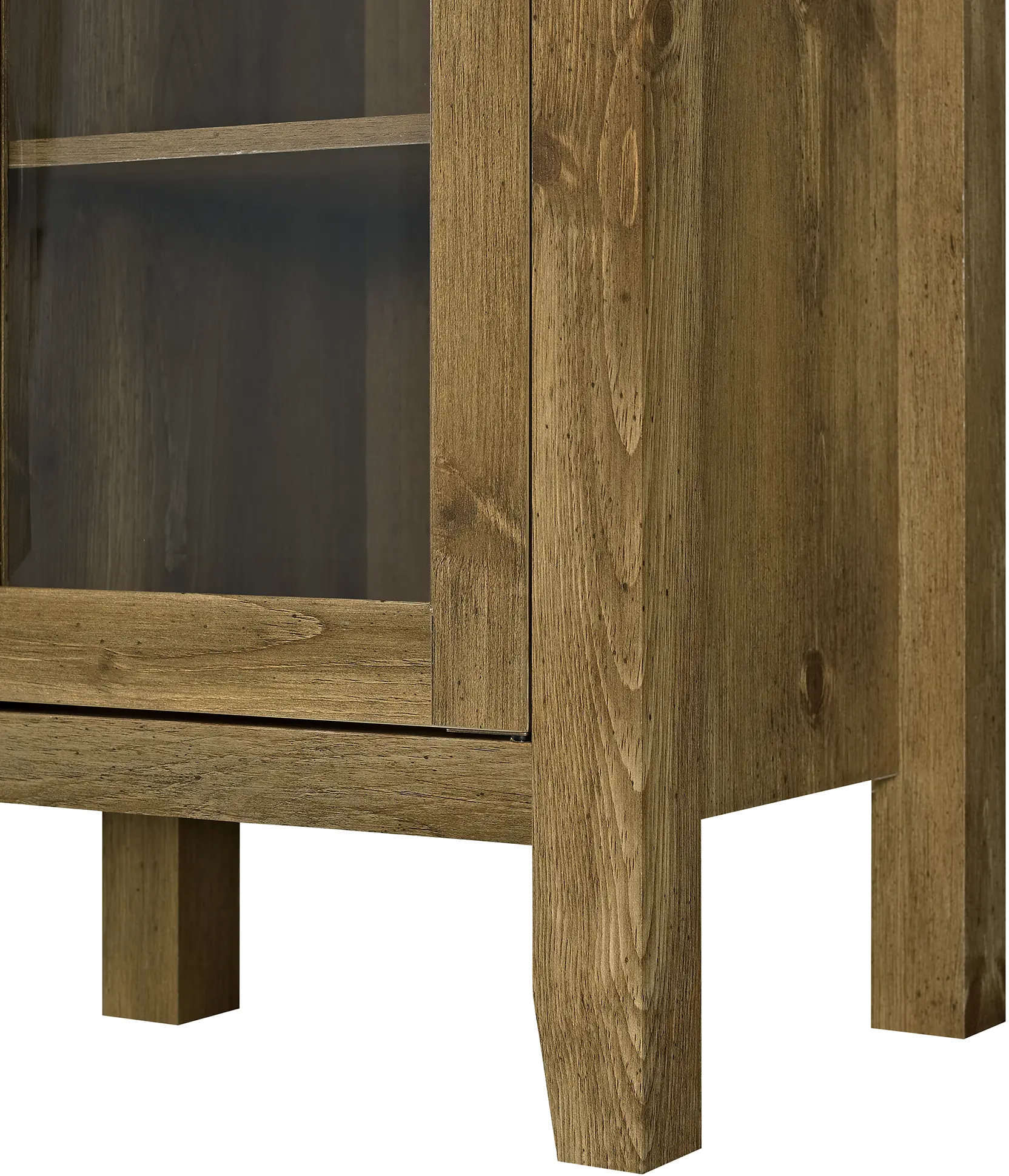 BU52JORBW Rustic Oak 52 Inch Barnwood TV Stand-4