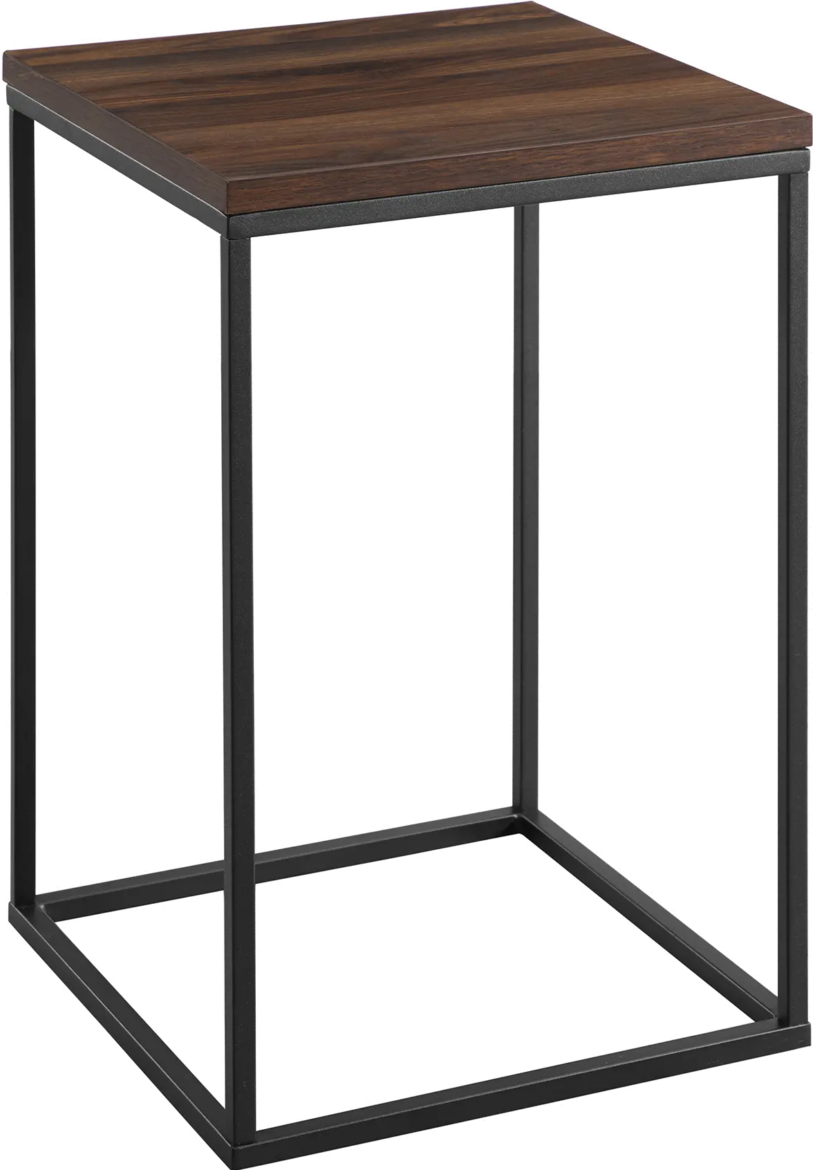 AF16LWSTDW Industrial Walnut Square Side Table - Lowell-4