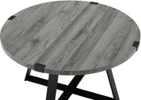 AF30MWCTSG Slate Gray Round Coffee Table -Metal Wrap-3
