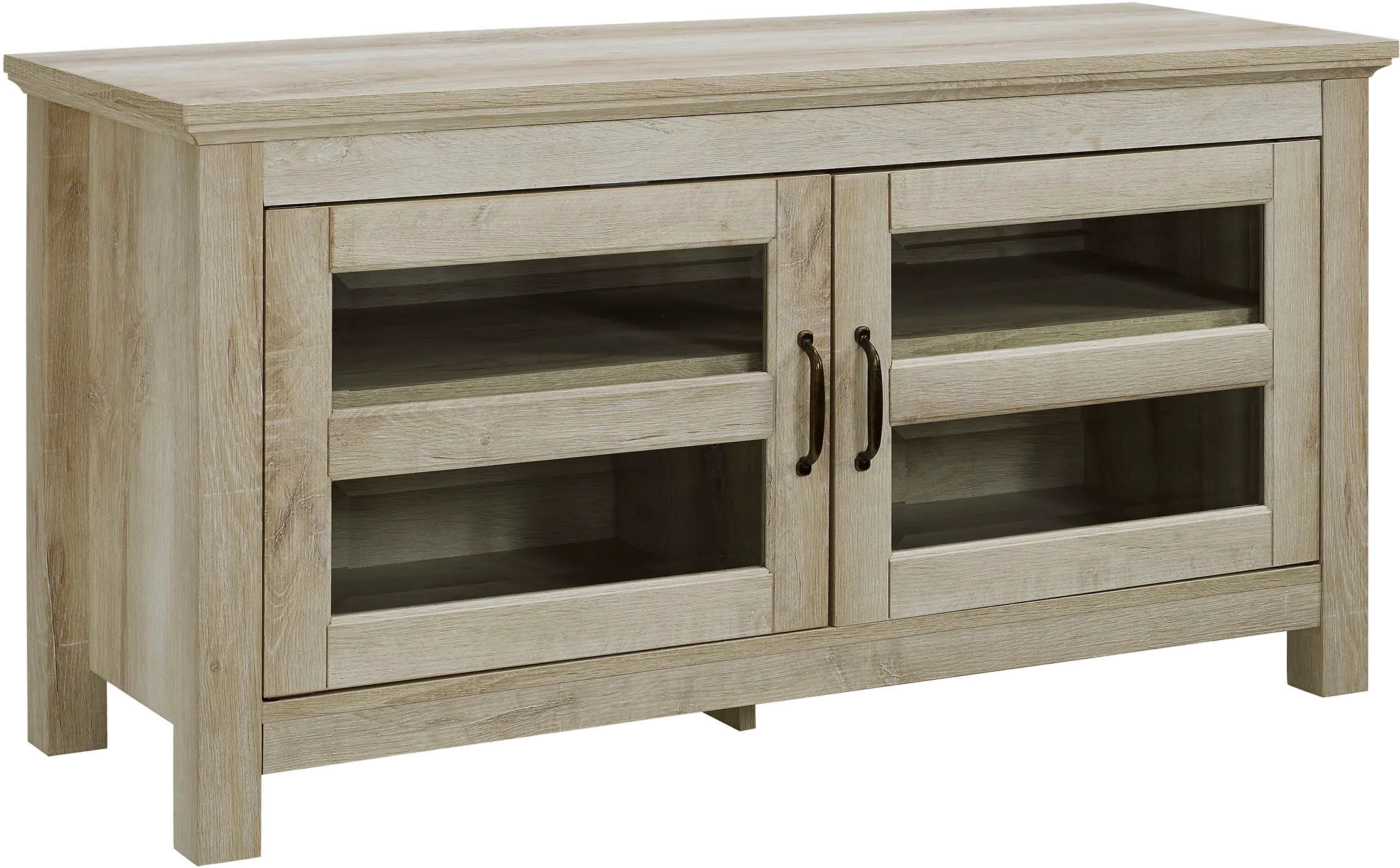 WQ44CFDWO Contemporary 44 Inch White Oak TV Stand - Corona-3