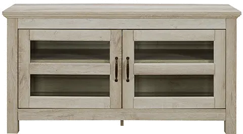 WQ44CFDWO Contemporary 44 Inch White Oak TV Stand - Corona-4