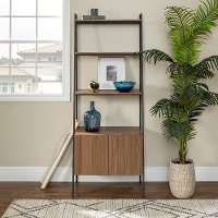 Industrial Mocha 72 inch Bookcase - Arlo Storage-2