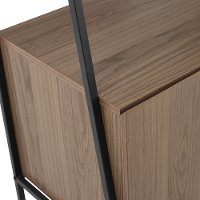 Industrial Mocha 72 inch Bookcase - Arlo Storage-5