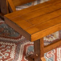 Industrial Brown 60 Inch Dining Room Bench-2