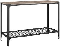 C44AIETAG Brown 44 Inch Rustic Entry Table - Angle Iron-3