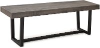 Gray 60 Inch Dining Room Bench-4