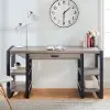 D60UBS30AG Driftwood Gray 60 Inch Computer Desk - Urban Blend