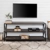 Industrial Gray 60 inch Bookcase - X-Frame