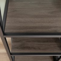 Industrial Gray 60 inch Bookcase - X-Frame-3