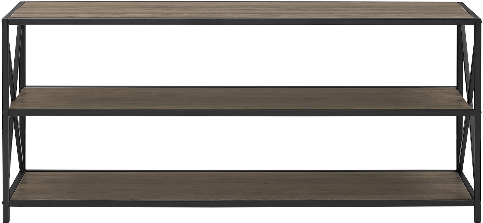 BS60XMWSG Industrial Gray 60 inch Bookcase - X-Frame-4