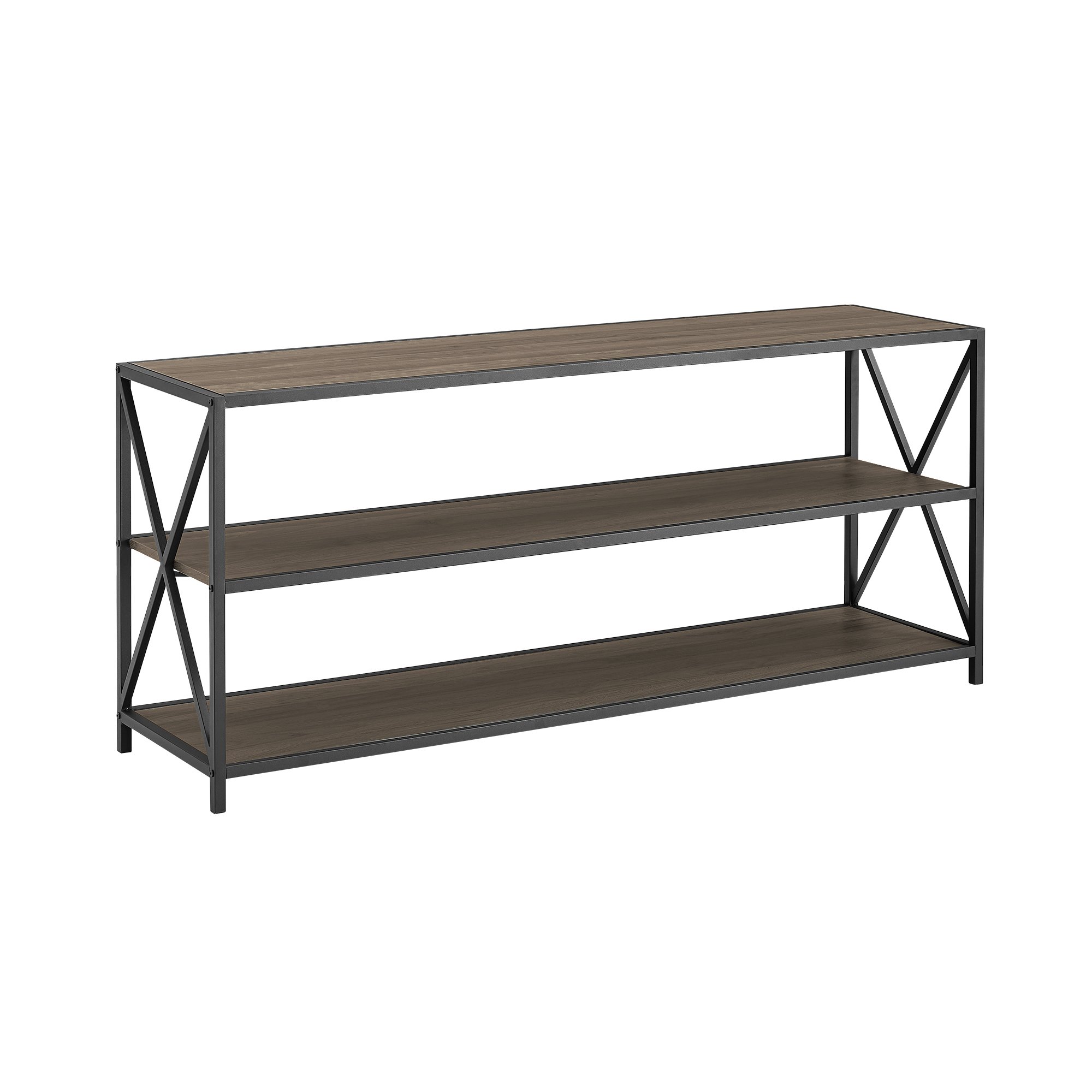 BS60XMWSG Industrial Gray 60 inch Bookcase - X-Frame-5